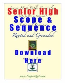 home school senior high scope & sequence free download