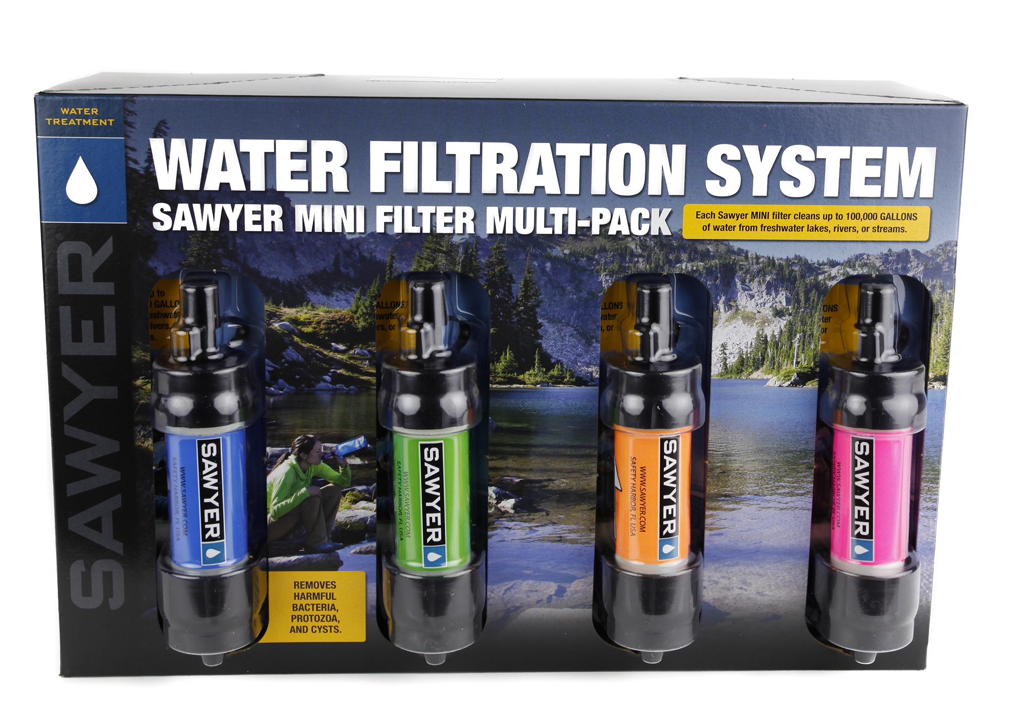 SP128 personal water filter 4-pak